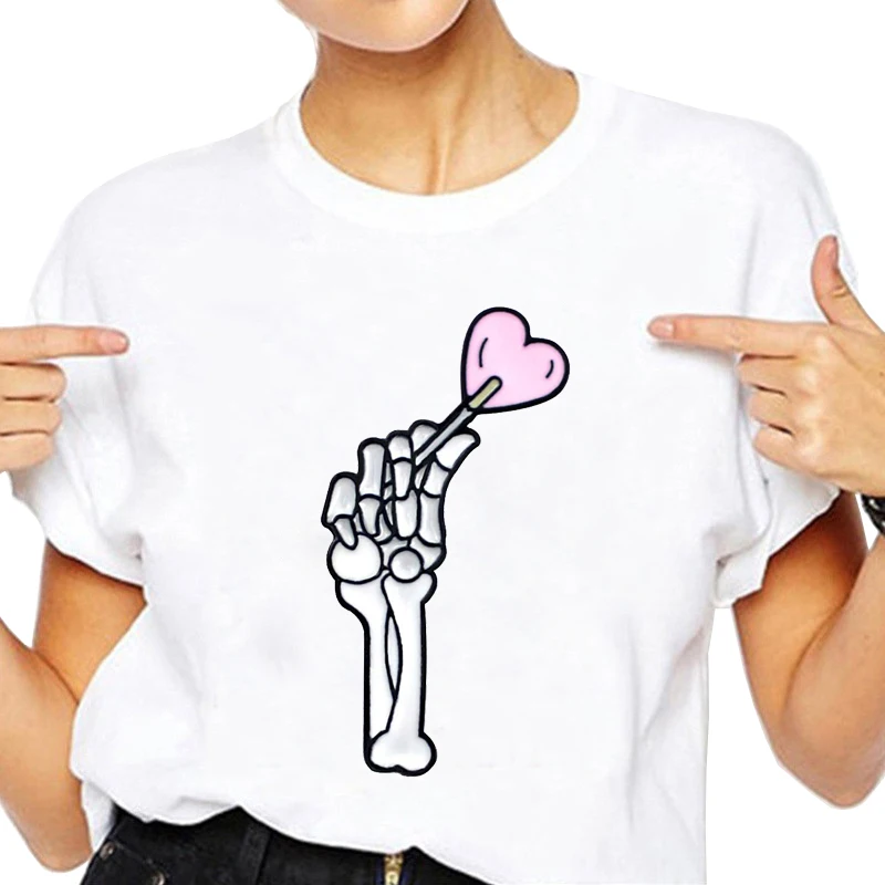 Женская футболка FIXSYS танцевальная со скелетом новые модные женские футболки с
