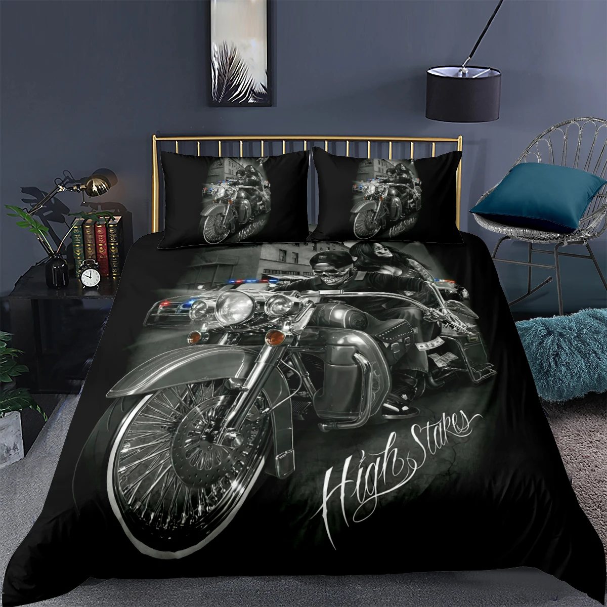 

3D human Skeleton Design Duvet Cover Set Bedding Sets Comforter Cases Pillow Covers Double Single Full Twin Size Bedding Sets