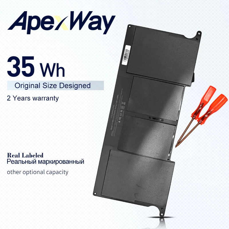 Аккумулятор A1406 A1495 35Wh для ноутбука Apple MacBook Air 11 дюймов A1370 2011 A1465 (2012-2015) версия mid-2012