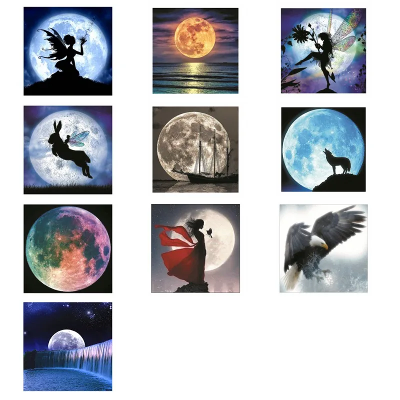 Самоклеящиеся Светящиеся Настенные подвесные наклейки с изображением лунного