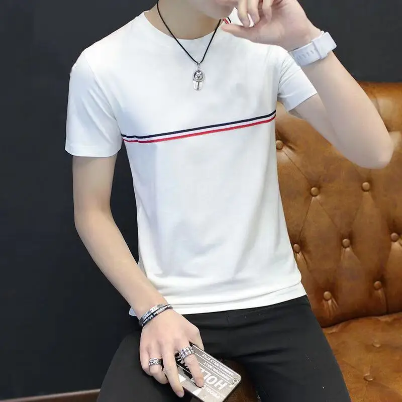 

Short sleeve t-shirt men's Korean half sleeve student's t-shirt men's top coat fashion men's wear