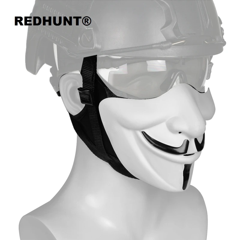 V-MASK Открытый Тактические Маски на Хеллоуин V-маска для пейнтбола косплей с маской