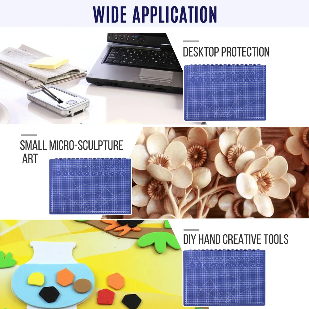 Самовосстанавливающийся роторный коврик для резки складной от A2 до A3 шитья