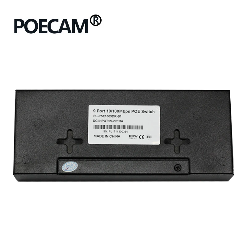 Мини 9 портов poe коммутатор сетевые переключатели питания для ip камеры поддержка