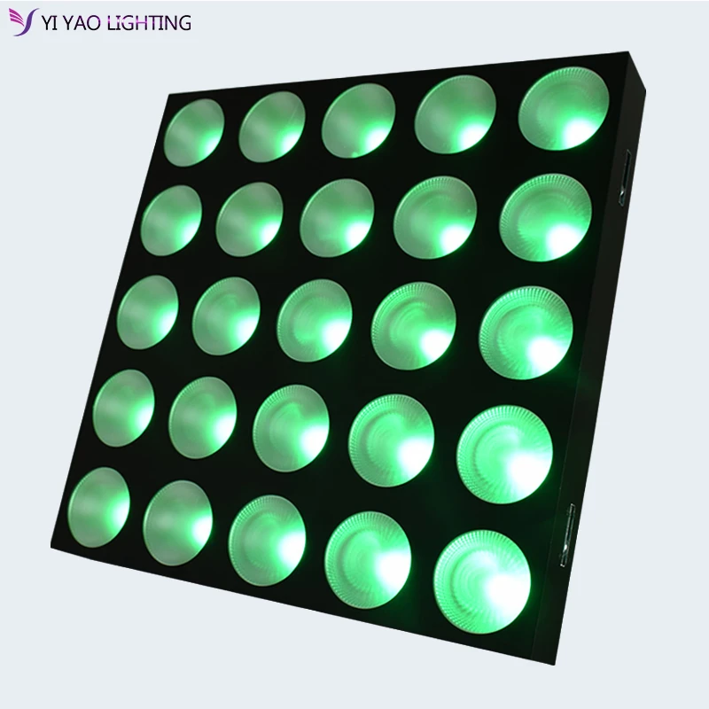 Светодиодные RGB лампы 5x5 25x10 Вт звуковая Автоматическая Матрица для свадебного