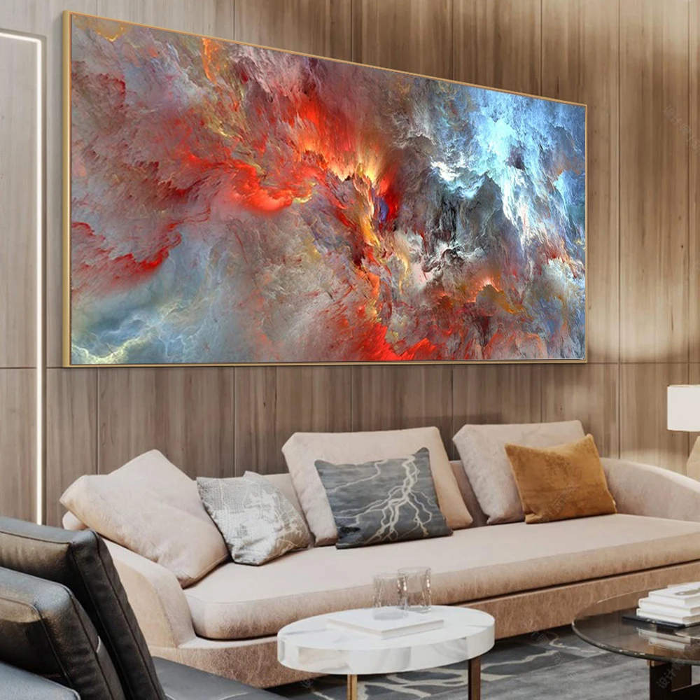 

Modern Abstract Various Colorful Clouds Posters and Prints Canvas Painting Print Wall Art for Living Room Home Decor (No Frame)