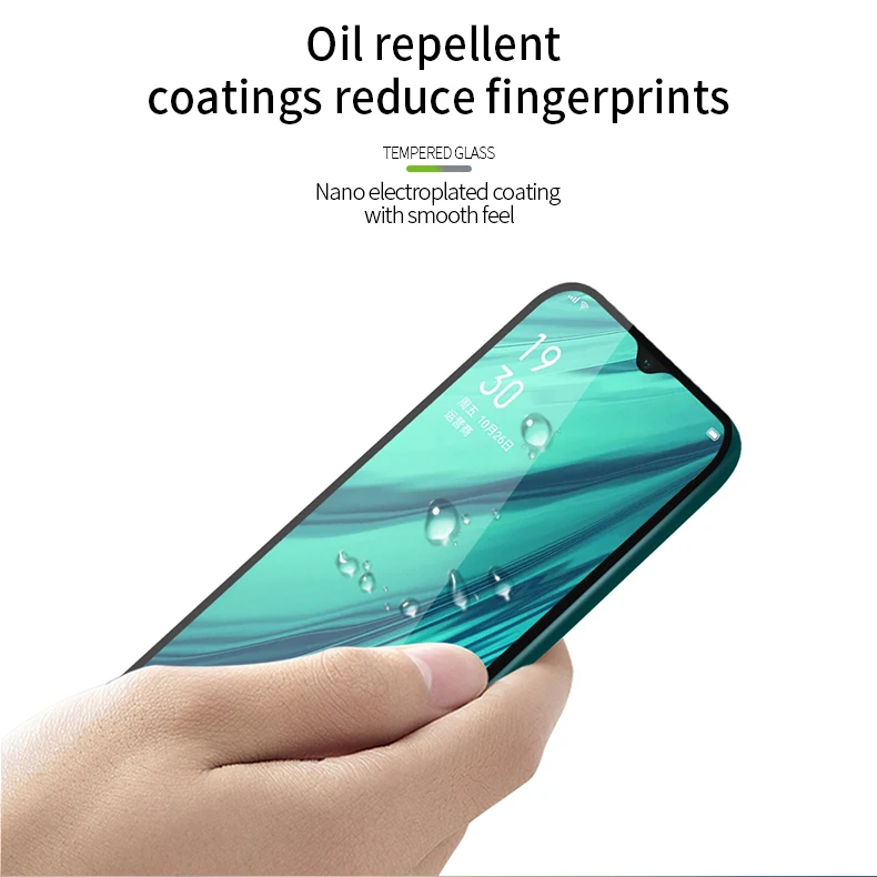 Закаленное стекло с полным покрытием Защита экрана для OPPO A9 2020 плюс Защитная