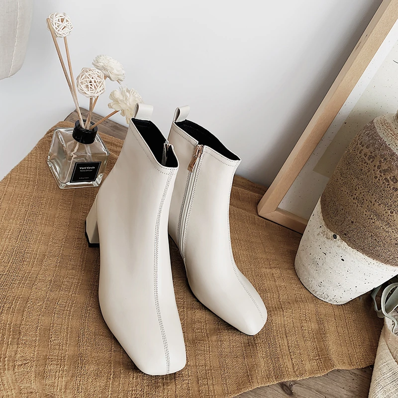 TXCNMB Новые Классические круглый носок женские ботильоны на высоких каблуках из