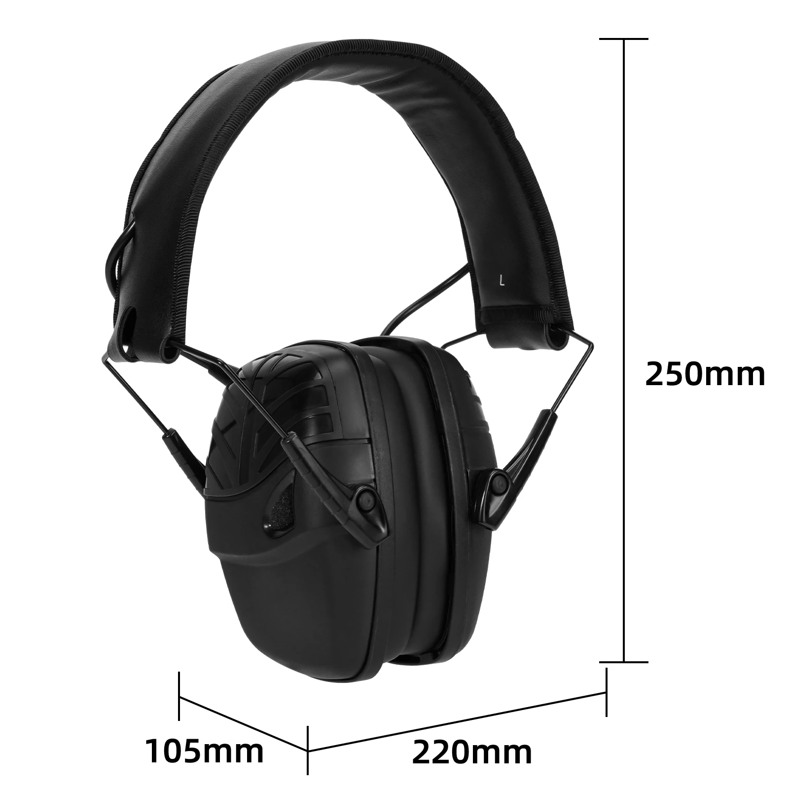 Retevis EHN003 Electronic Noise Reduction Earmuff with Mic Hearing Protection for Airsoft Game Hunting Shooting for Construction