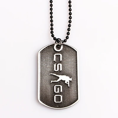 Игра CSGO письмо CSGO тег ожерелье колье Homme Counter Strike Global offency T/CT Camp ожерелье мужские ювелирные изделия - Окраска металла: N351