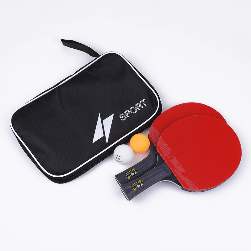 2 шт./лот настольная ракетка для тенниса с шариком 5 звездочная длинная резиновая