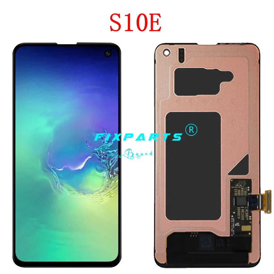 S10E No Frame Протестированный AMOLED экран для samsung Galaxy S10 lcd G9750 дисплей сенсорный экран дигитайзер в сборе для samsung S10 Plus lcd - Цвет: S10E No Frame
