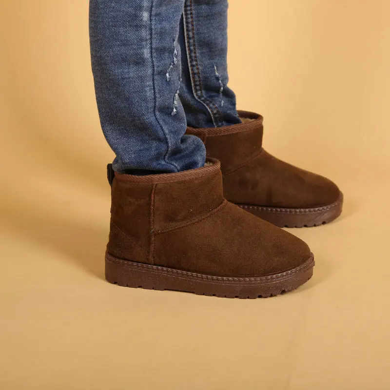 Зимние сапоги CUZULLAA для мальчиков и девочек детские зимние детская обувь с мехом