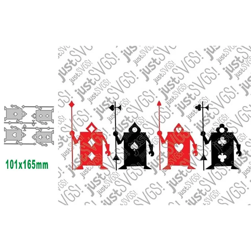 Покер солдат 2021 новые металлические режущие штампы для DIY скрапбукинга альбома