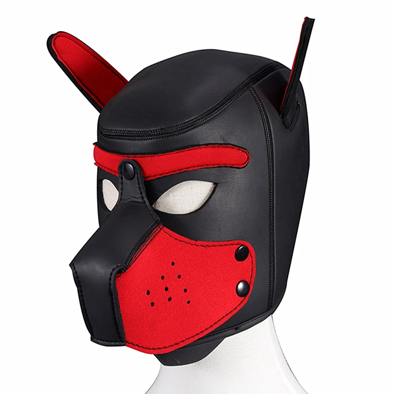Сексуальный головной убор с собакой БДСМ бондаж кожа рабство интимные