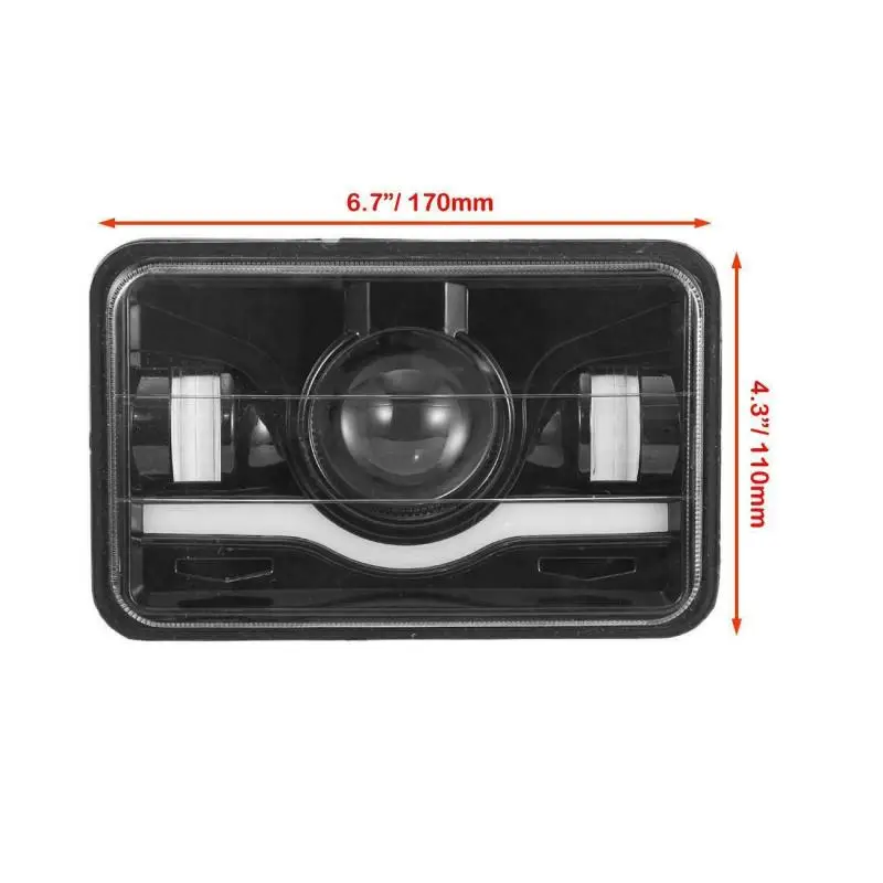 

1/2PCS 5-inch Working light Car Headlight HL06-5 Square Work Light off-road square work light dome light 1600-2700LM IP-68