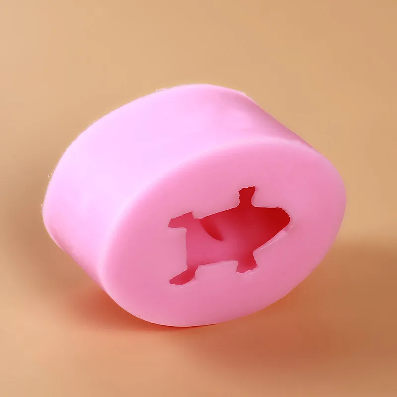 Просто кухня силиконовые формы трехмерный мультфильм свинья помадка делая