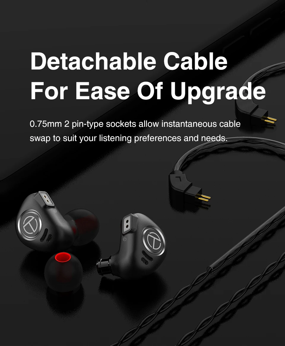 Новейшая мода TRN V90 HIFI монитор DJ наушники для бега 1DD+ 4BA Гибридный в ухо наушник гарнитура с 2PIN съемная
