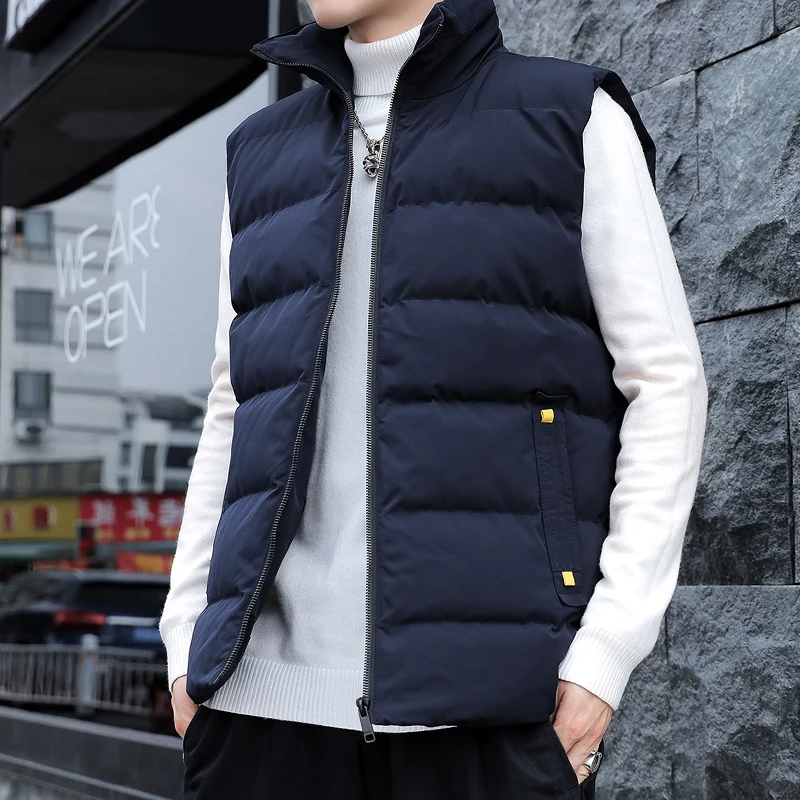 

Winter Jackets Thick Vests Man Autumn Casual Vest Men Sleeveless Coats Warm Cotton-Padded Waistcoat Gilet Veste Homme L-8XL C220