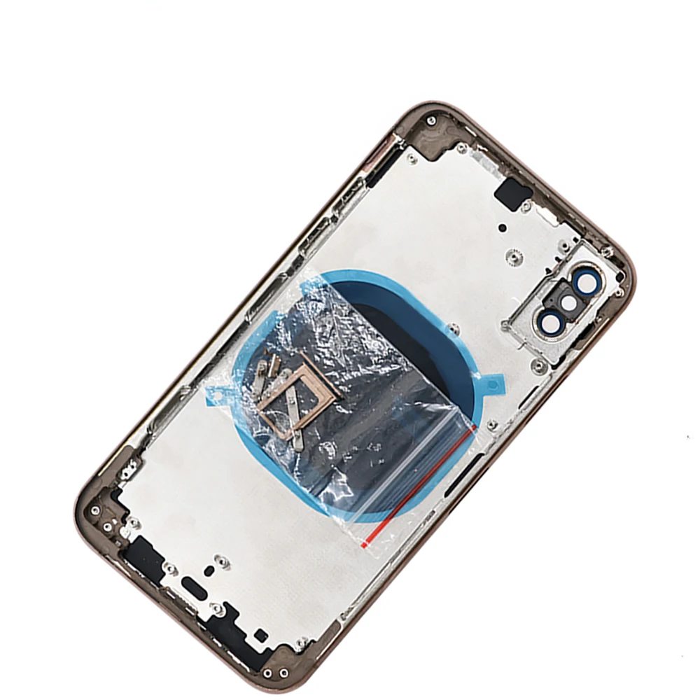 10Pcs Battery Cover For iPhone XS Max Back Cover+Middle Frame Chassis Body Cover For iPhone XR Housing Case Assembly Parts