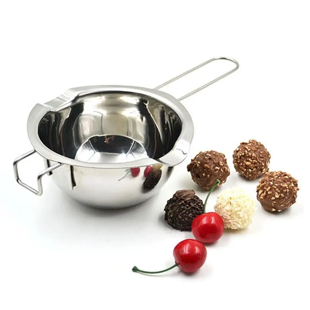 

2021 New Long Handle Wax Melting Stainless Steel Pot DIY Scented Candle Soap Chocolate Butter Handmade Soap Tool