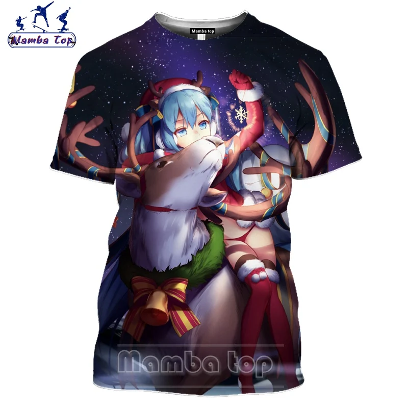 Футболка Mamba с 3D принтом для мужчин и женщин топ коротким рукавом изображением