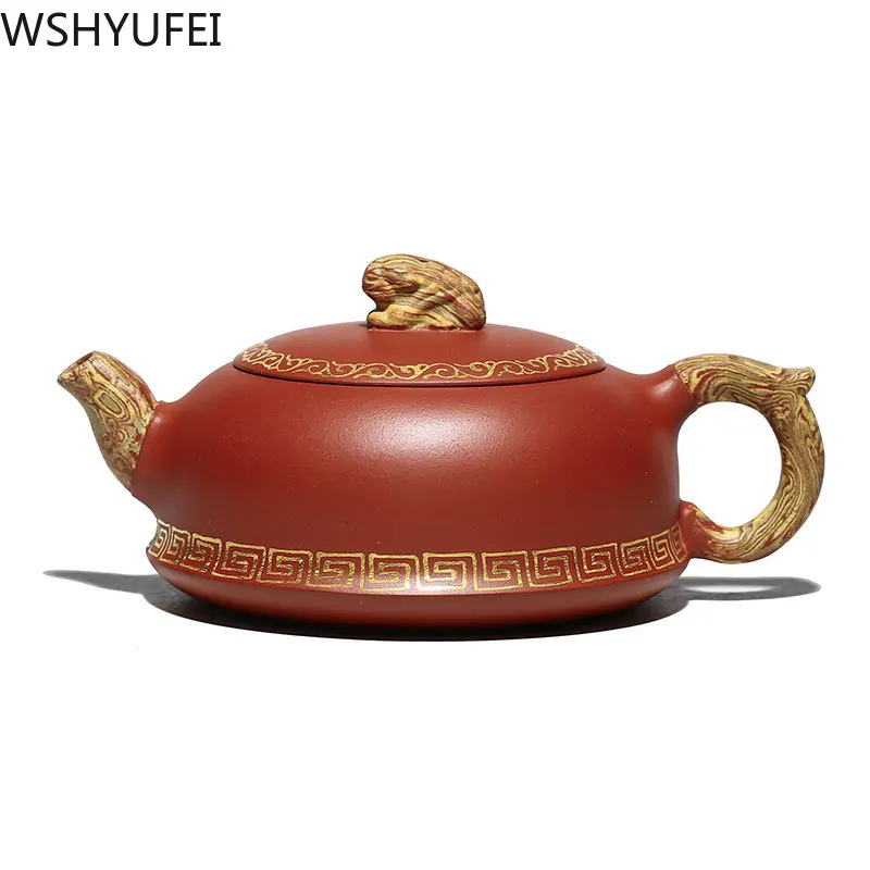 

Yixing Upscale tea pot purple clay teapots filter beauty kettle Handmade Tea set Tie Guanyin customized gifts authentic 250ml