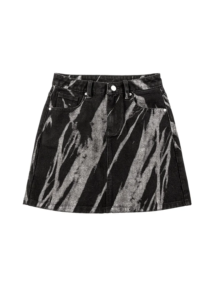 Юбка в ковбойском стиле Женская летняя новая тонкая трапециевидная короткая