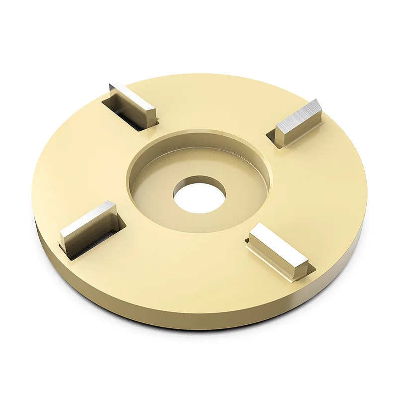

90mm Diameter 16mm Bore Silver Power Wood Carving Disc Angle Grinder Milling Attachment Woodworking Turbo Plane