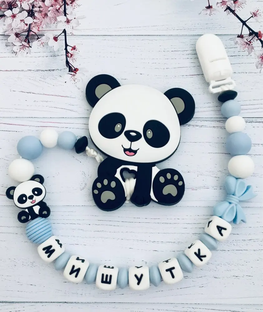 10 шт. Прорезыватель для зубов в виде панды ожерелье игрушки аксессуары