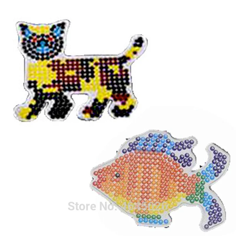 

10pcs DIY Pegboards Perle Hama 5mm Ironing Beads Peg Boards Patterns Arts Crafts Girls Gift Kids Educational toys for Children