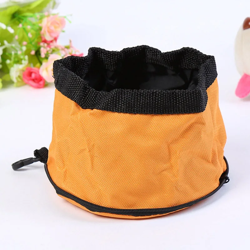 Складная кормушка для собак миска из ткани Оксфорд кошек портативная