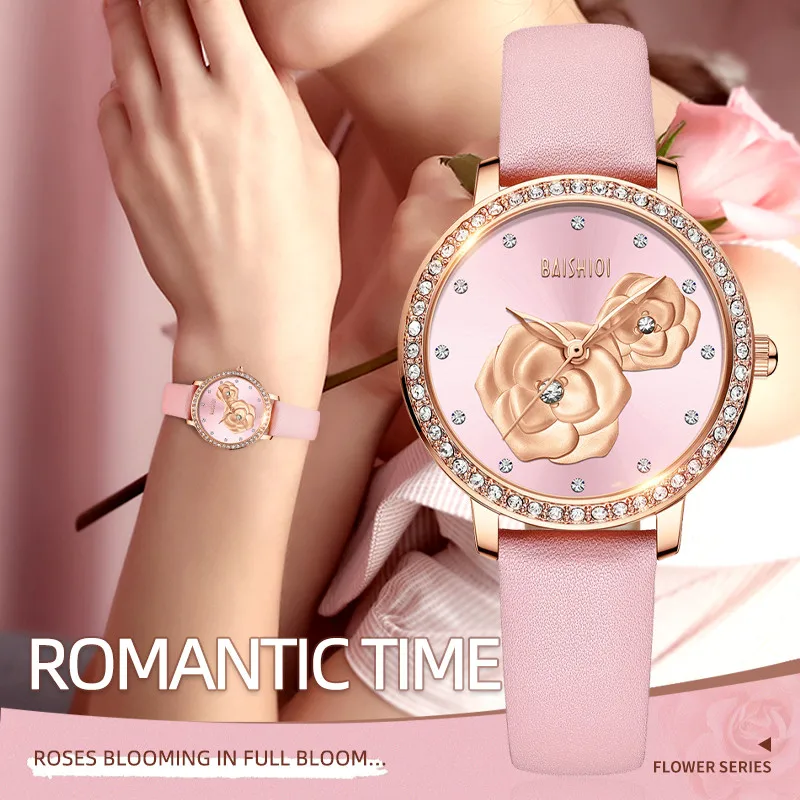 

BIDEN New Watch Women Watches Ladies Creative Leatehr Women's Bracelet Watches Female Clock Gift Relogio Feminino Montre Femme
