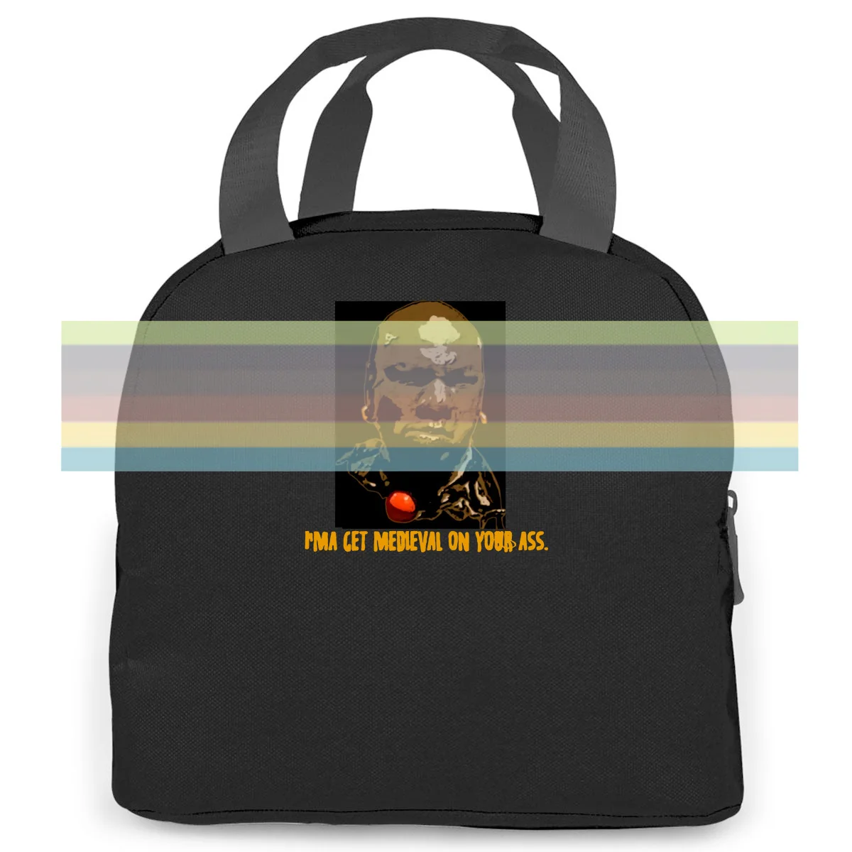 

Marcellos Wallace Medieval Pulp Fiction Parody Movie Printed New Style women men Portable insulated lunch bag adult