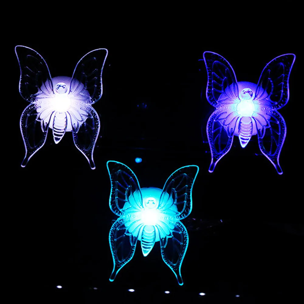 5 шт./компл. бабочка светодиодный ночник цвет свет для спальня гостиная детская