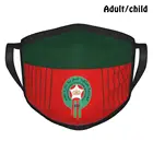 Марокканская футболка, индивидуальный дизайн, маска для лица для взрослых и детей, защита от пыли, марокканский футбол, марокканский футбол, Frmf
