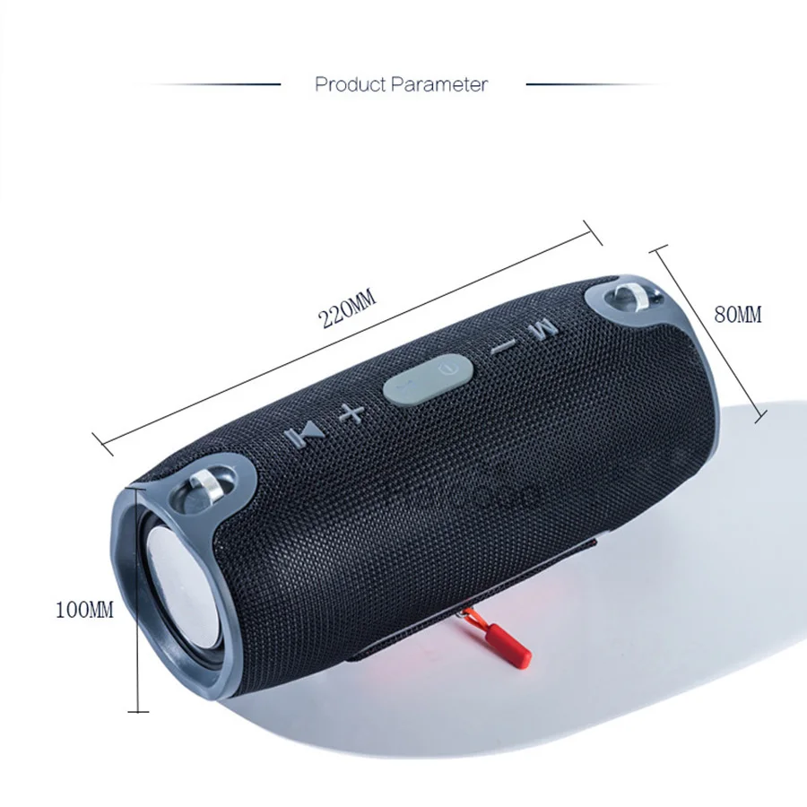 Беспроводная Bluetooth колонка с супер басами водонепроницаемая портативная уличная
