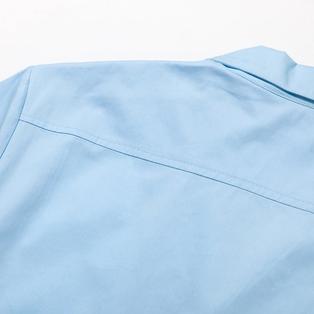 

Hot Sale 50S Color Block Rockabilly Bowling Shirts Plus Size Casual Cotton Club Shirts Short Sleeved Male Blouse 3XL