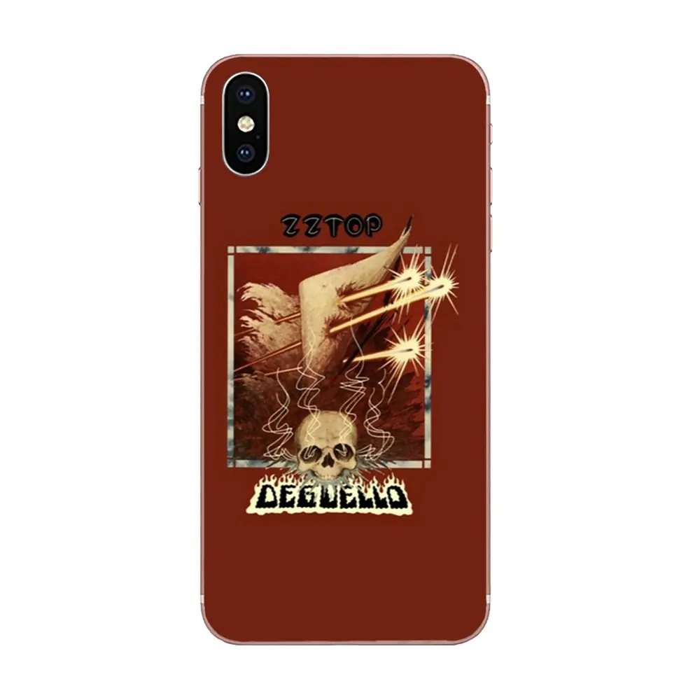 Для Apple IPhone X XS Max XR 4 4s 5 5C 5S SE 6 6S 7 8 Plus Мягкий ТПУ чехол для телефона Coque Zz Top грубая