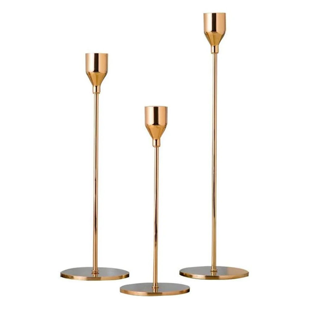 

Golden Candle Holder Cone Candle Holder Candle Holder Suitable for Home Decoration Wedding Dinner Party Anniversary Decoration