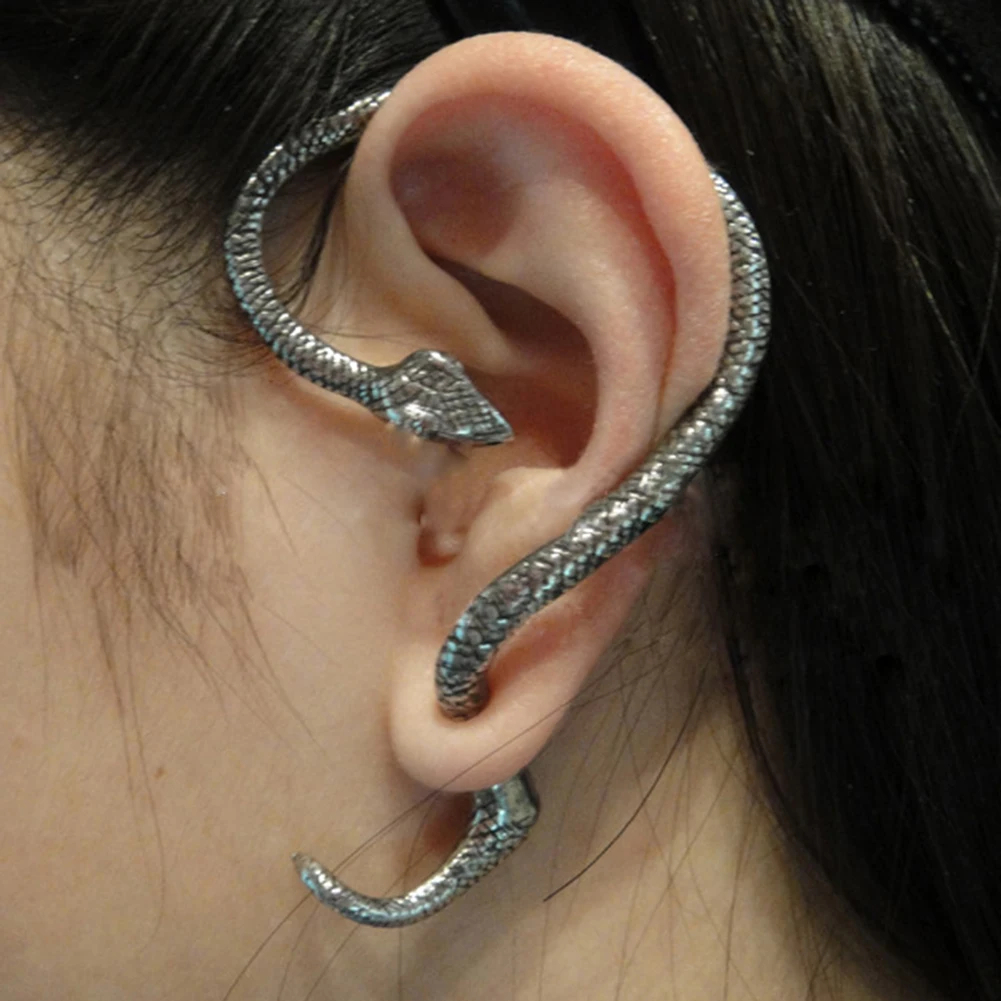 

1 Pcs Fashion Dragon Ear Clip Cartilage Piercing Stud Sexy Women Jewelry Punk Style Twining Snake Shape Earrings Stud