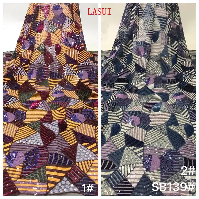 1 ярд ярких творческих блесток вышивка кружевная ткань для платьев костюмов