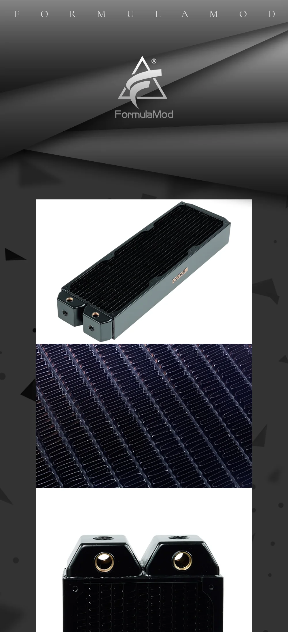 Холодный ряд полный медный радиатор Alphacool NexXxoS UT60 полный медный 420 мм