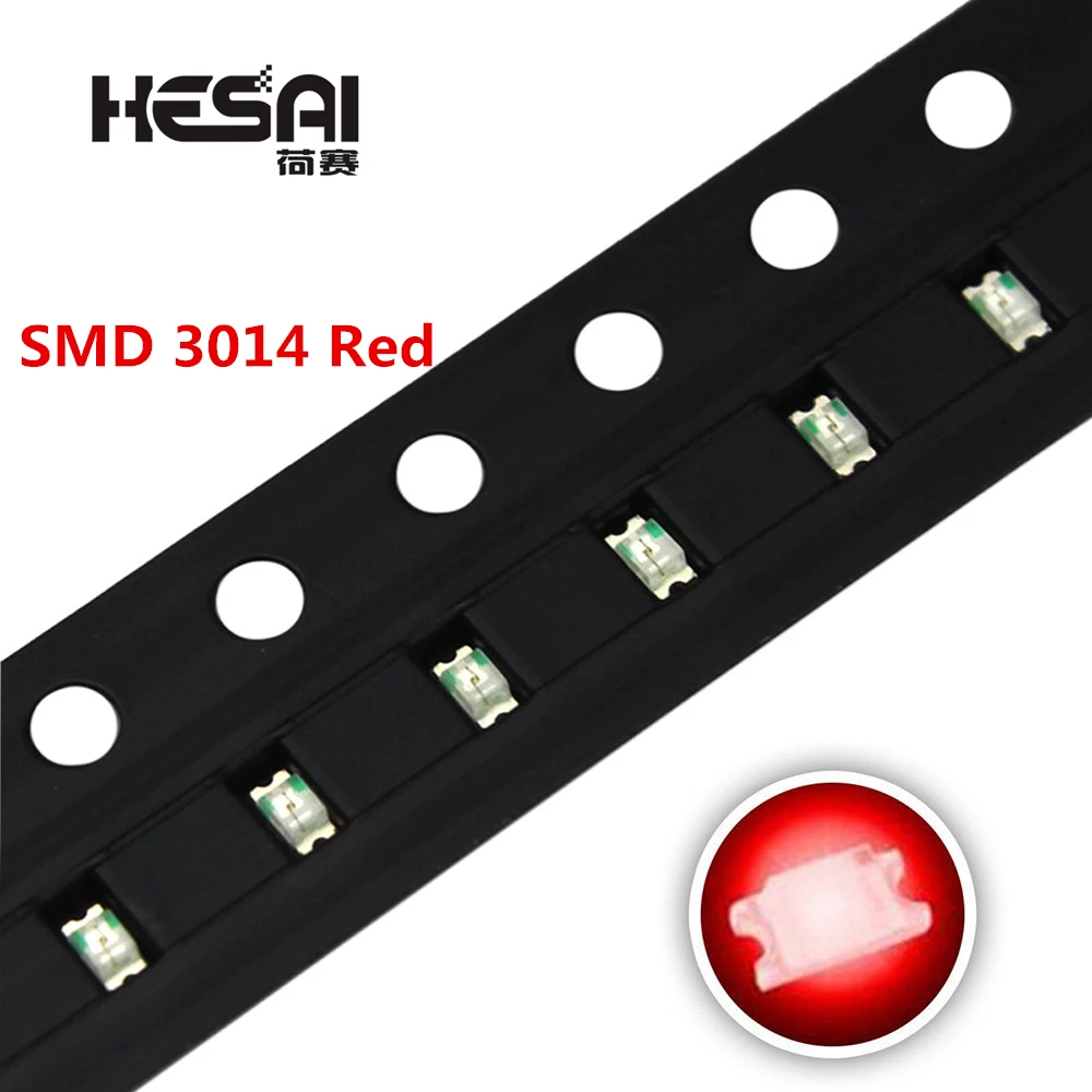 100 шт./лот 5 цветов 3014 SMD светодиодный супер яркий красный/зеленый/синий/желтый/белый прозрачный СВЕТОДИОДНЫЙ светильник