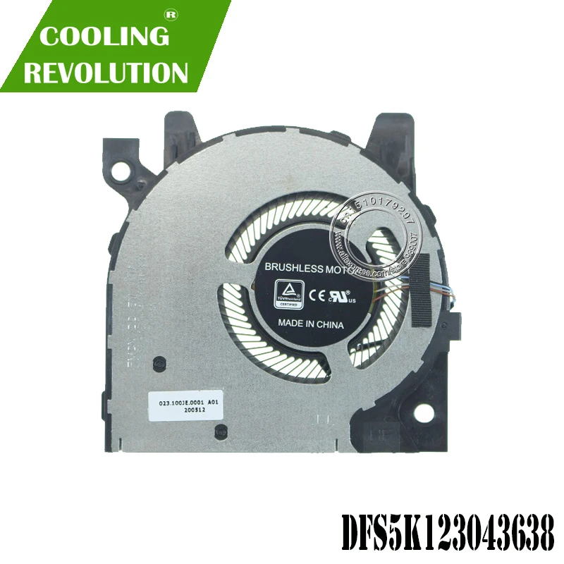 Вентилятор охлаждения ноутбука DFS5K123043638 4PIN DC5V 0.5A 023.100JE.0001 CN 099N5C|Кулеры и системы