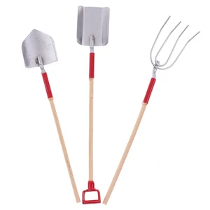 Миниатюры для кукольного домика, 3 шт.компл., миниатюрная мебель для кукольного дома, 1:12, аксессуары, игрушечные Мини садовые инструменты, лопатаграблимотыги