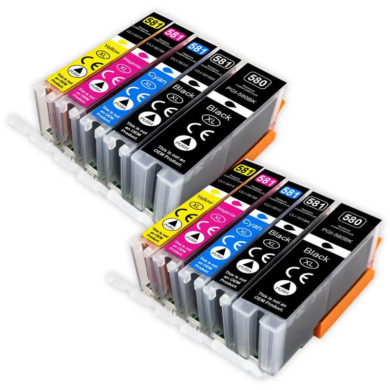 

10-20 Pcs For Canon 580 581 PGI-580 CLI-581 Compatible Ink Cartridge For Canon PIXMA TS6152 TS6250 TS6251 TS8150 TS8151 TS8152