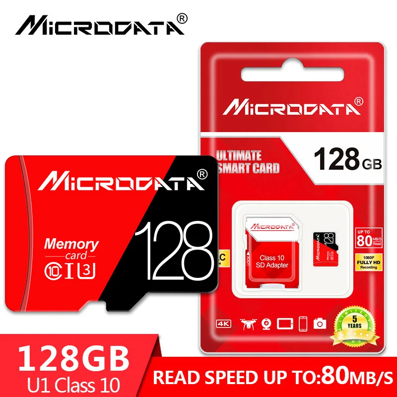 Microdata Высококачественная флеш-карта памяти 8 Гб 128 ГБ карта micro sd 16 ГБ 32 ГБ карта памяти usb ручка-накопитель SD/TF карта - Емкость: 128 ГБ