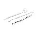 3 шт.компл. стоматологический пинцет с крючком, зеркальный Одноразовый стоматологический инструмент, инструменты для гигиены зубов, стоматологический набор для чистки зубов