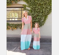 ppxx girl women dress maxi summer beach mother daughter dresses family matching clothes outfit family look big size large